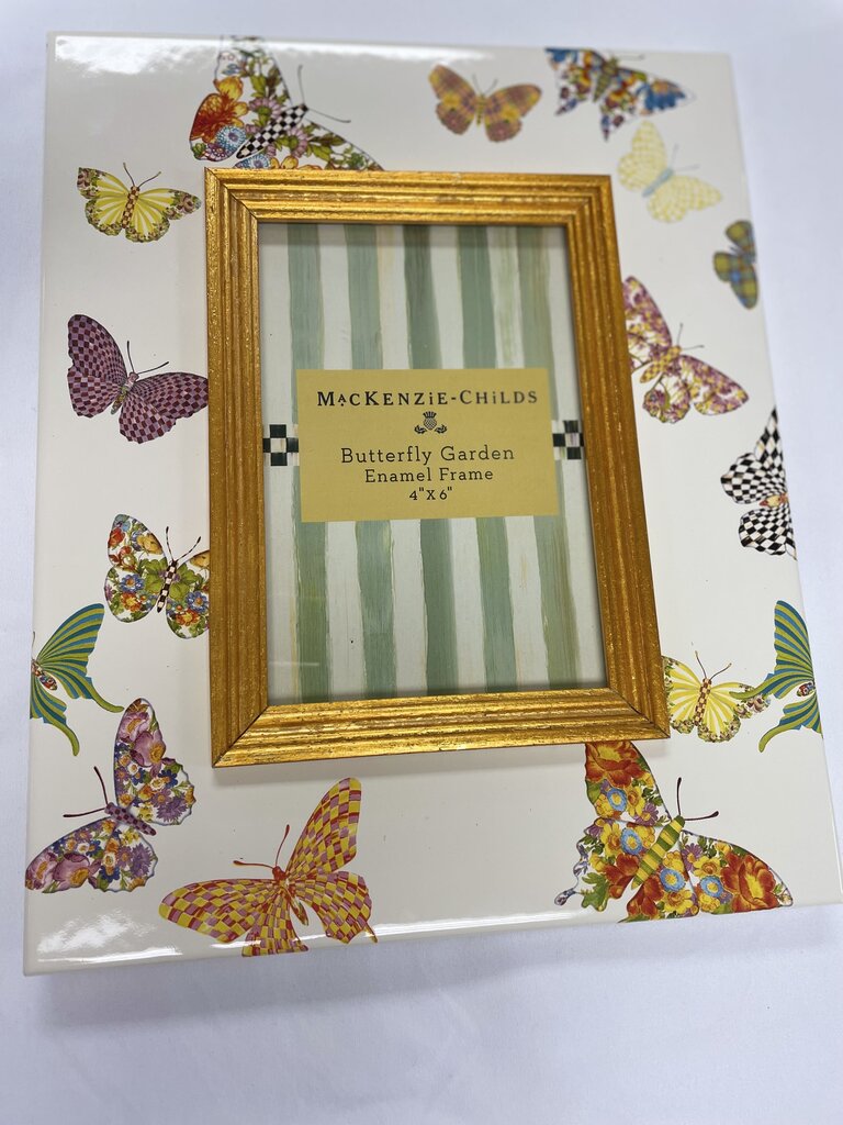 MACKENZIE-CHILDS BUTTERFLY GARDEN PHOTO FRAME