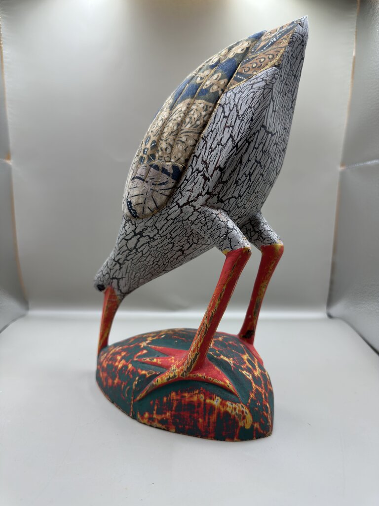 VINTAGE WOODEN SANDPIPER