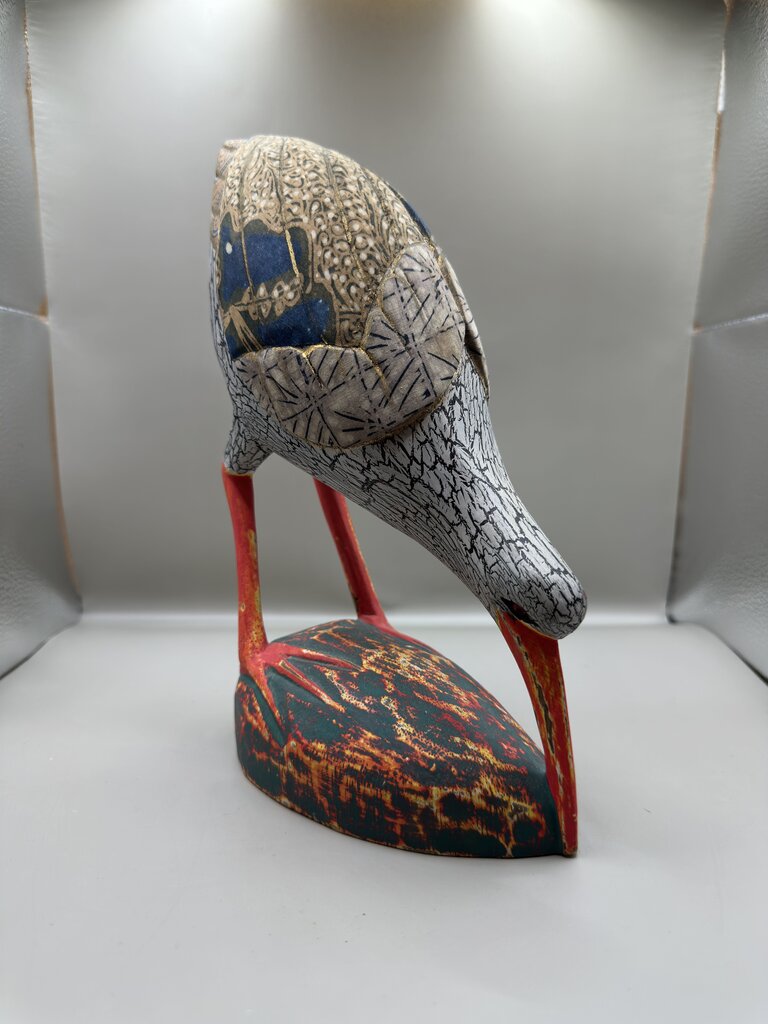 VINTAGE WOODEN SANDPIPER