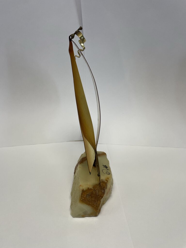 MCM SIGNED COPPER SAILBOAT