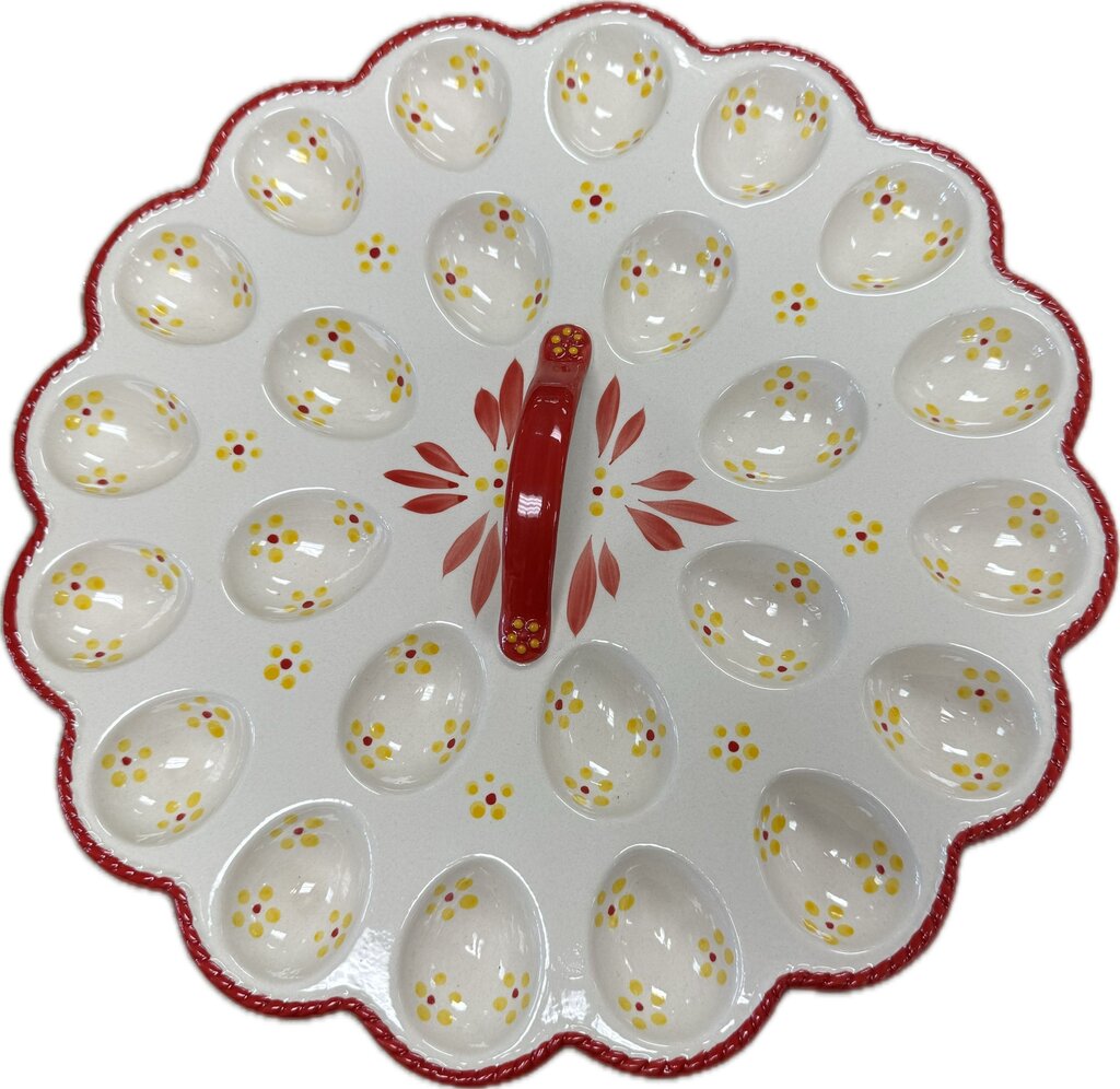 HAND PAINTED DEVILED EGG TRAY