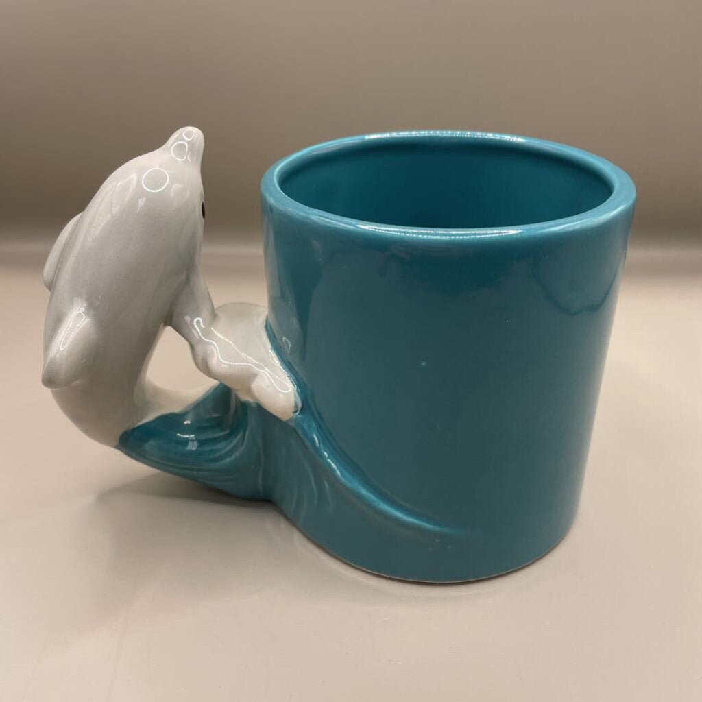 VINTAGE 1990S BERGSCHRUND SEATTLE DOLPHIN COFFEE MUG