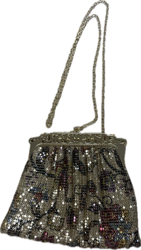 WHITING AND DAVIS VINTAGE GOLD METAL MESH BAG