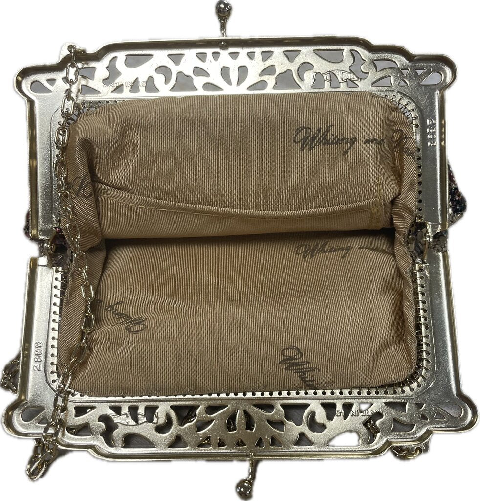 WHITING AND DAVIS VINTAGE GOLD METAL MESH BAG