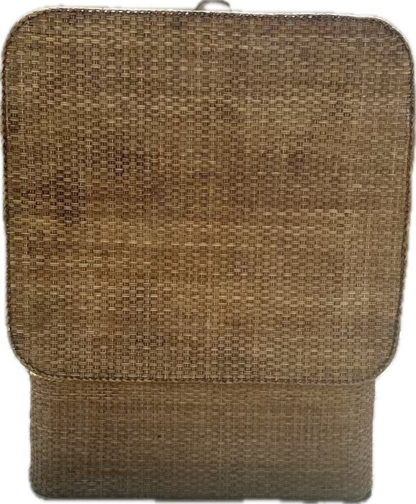 LARGE VINTAGE MALAYSIAN WICKER TRUNK TABLE