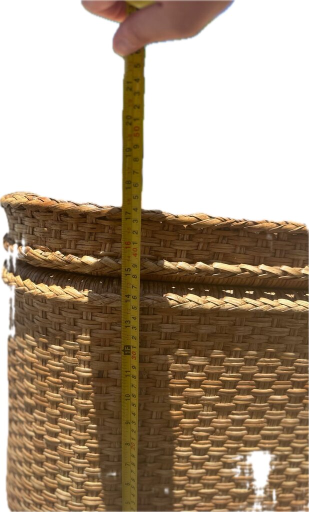 LARGE VINTAGE MALAYSIAN WICKER TRUNK TABLE