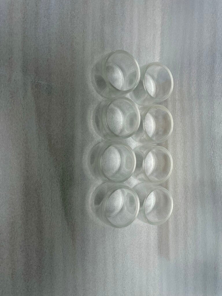 ACRYLIC ROUND NAPKIN RING HOLDER SET OF 8