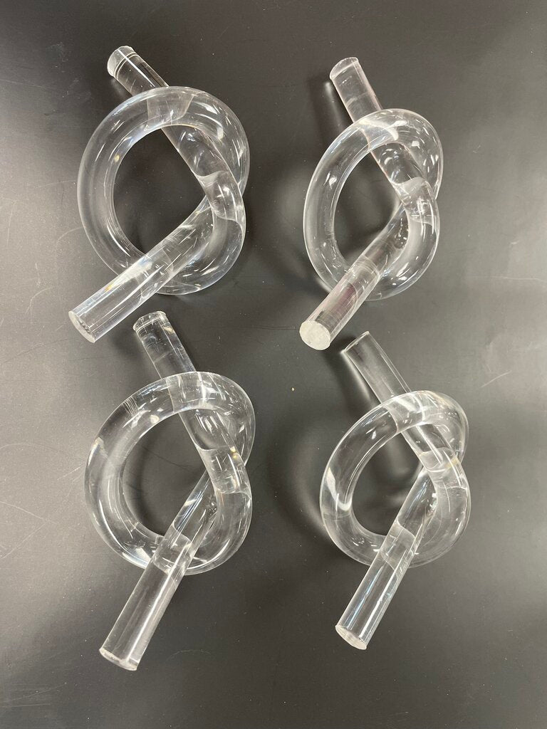 DOROTHY THORPE PRETZEL KNOT NAPKIN RING HOLDER SET OF 4