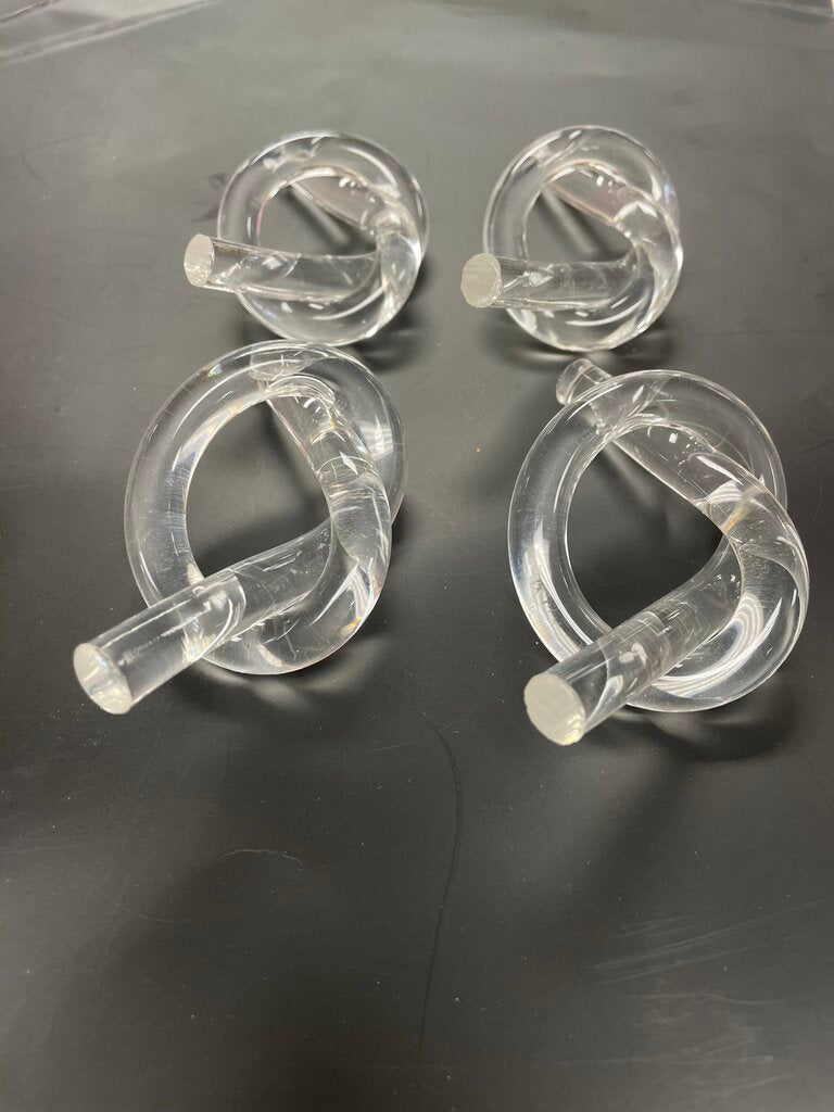 DOROTHY THORPE PRETZEL KNOT NAPKIN RING HOLDER SET OF 4