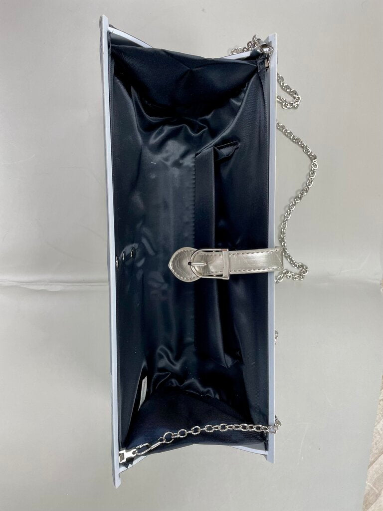 MAGAZINE CLUTCH WITH STRAP