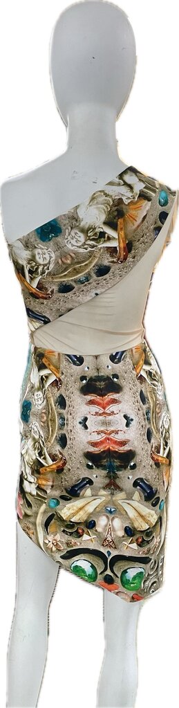 ECLIPTICA DRESS CUSTOM MADE COUTURE DRESS 30 IN BUST 24 IN WAIST