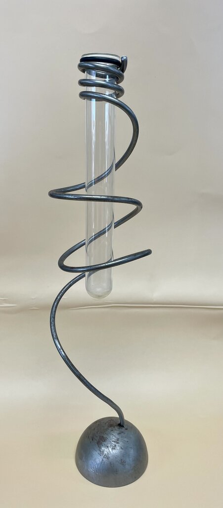 SIGNED METAL ART BUD VASE