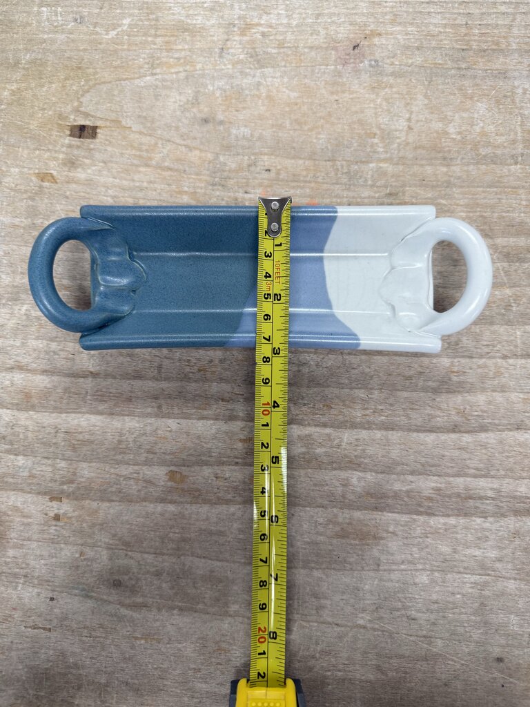 CERAMIC BLUE TO CREAM SMALL TRAY