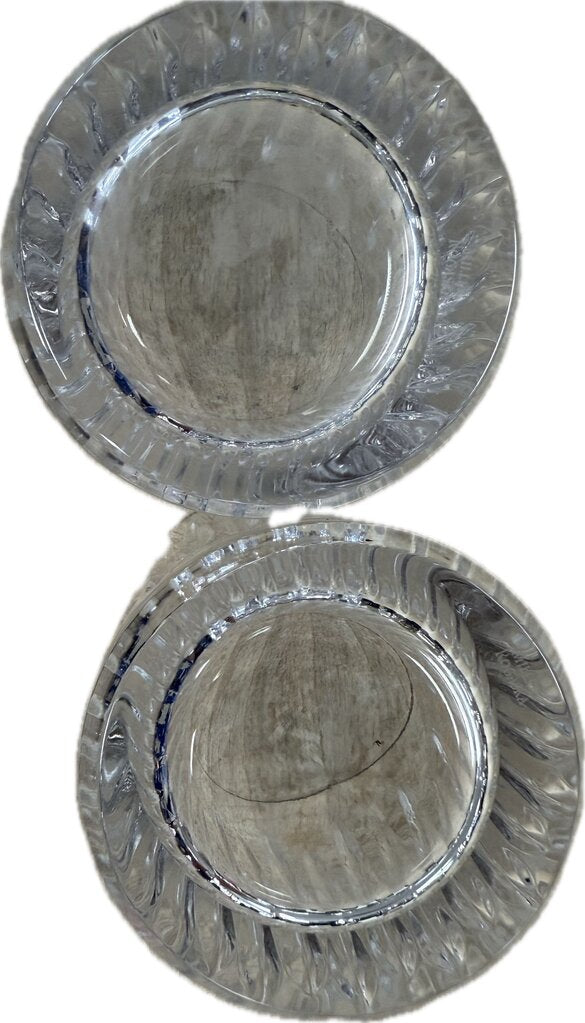 MILLER ROGASKA CRYSTAL SOHO DOUBLE OLD FASHIONED GLASSES SET OF 2