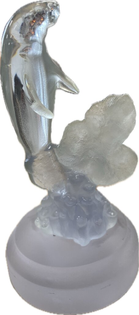 RESIN MANATEE STAUTE SIGNED