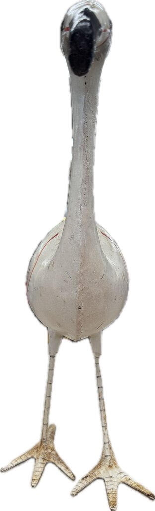 VINTAGE STEEL HANDPAINTED FLAMINGO WATERING CAN
