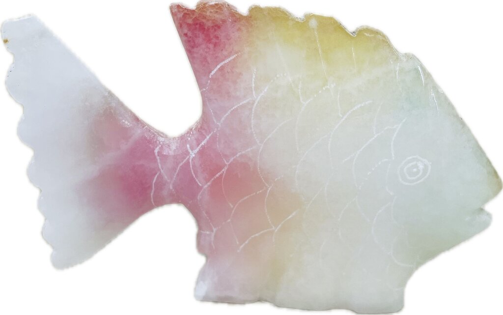 COLORFUL ONYX CARVED FISH
