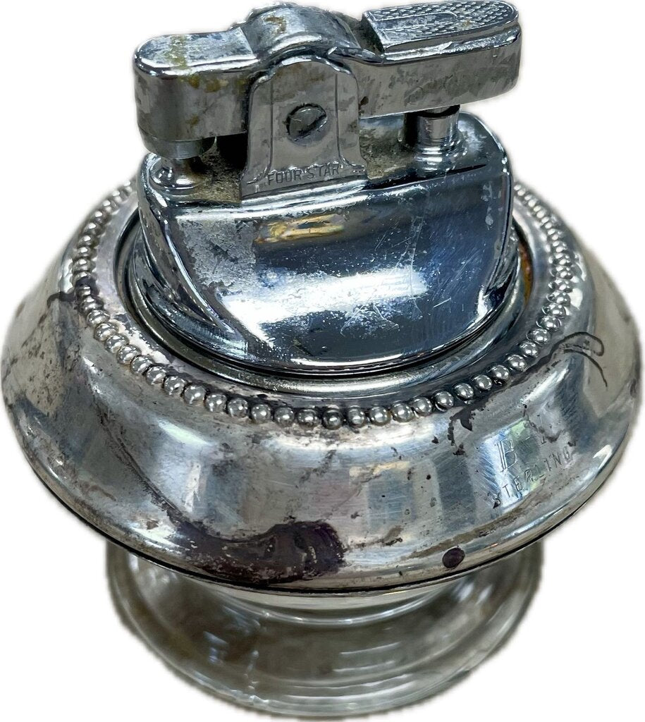 1950S STERLING SILVER TABLE LIGHTER