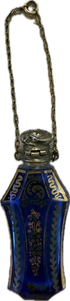 REGENCY GOLD TOPPED SMELLING SALT BOTTLE