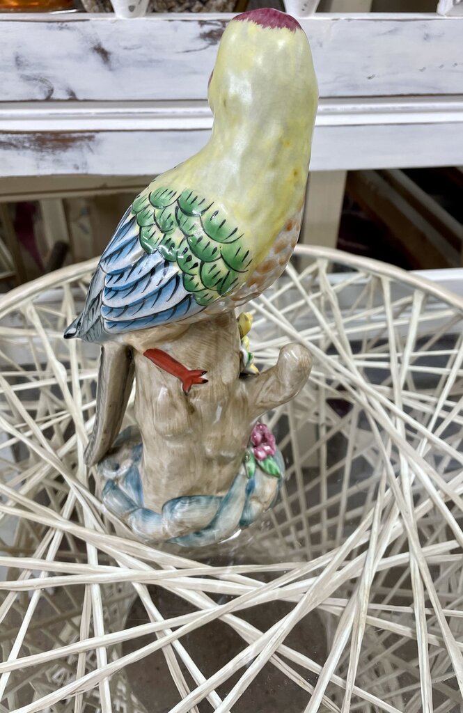 LARGE MAJOLICA GLAZE BIRD