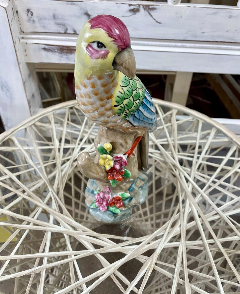 LARGE MAJOLICA GLAZE BIRD
