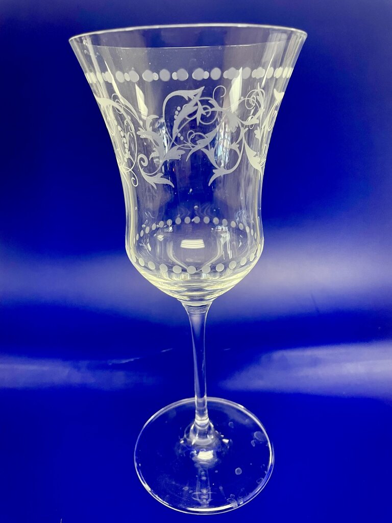 MILLER ROGASKA CRYSTAL WHITE WINE GOBLET GLASS