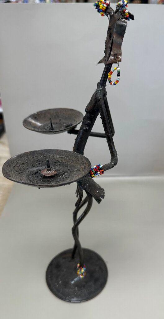 MCM BRUTALIST HANDMADE METAL SCULPTURE