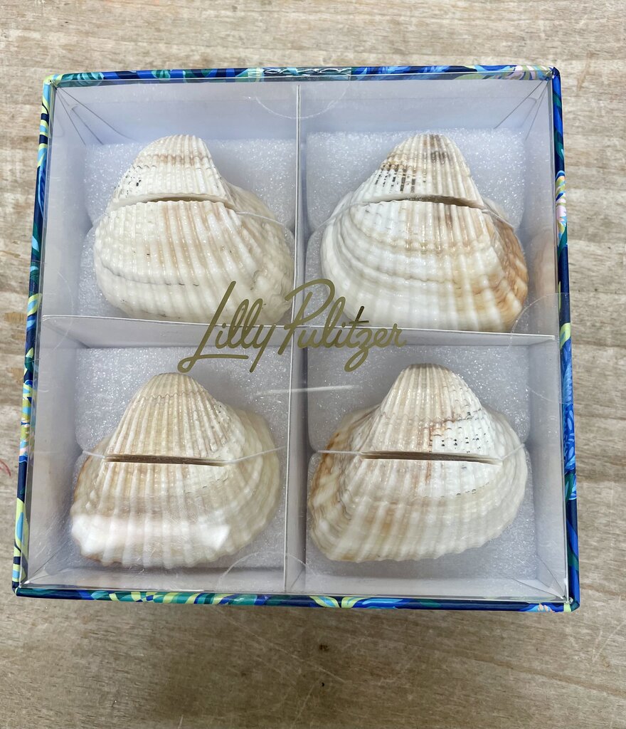 LILLY PULITZER SHELL TAG HOLDER NEW