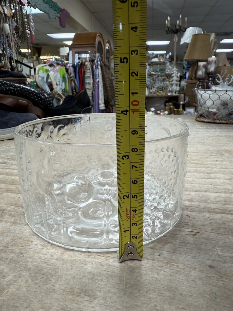 VINTAGE FINLAND BOTANICAL GLASS BOWL