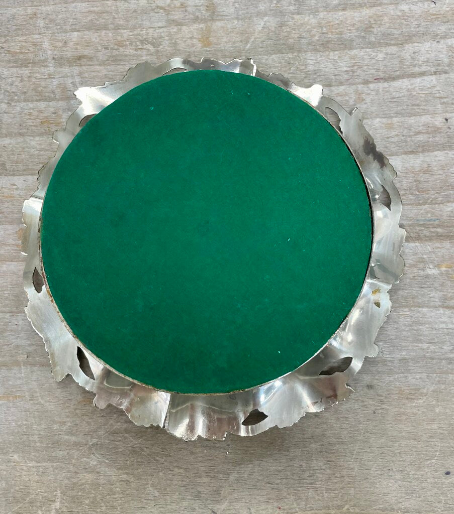SILVERPLATED WINE BOTTLE COASTER