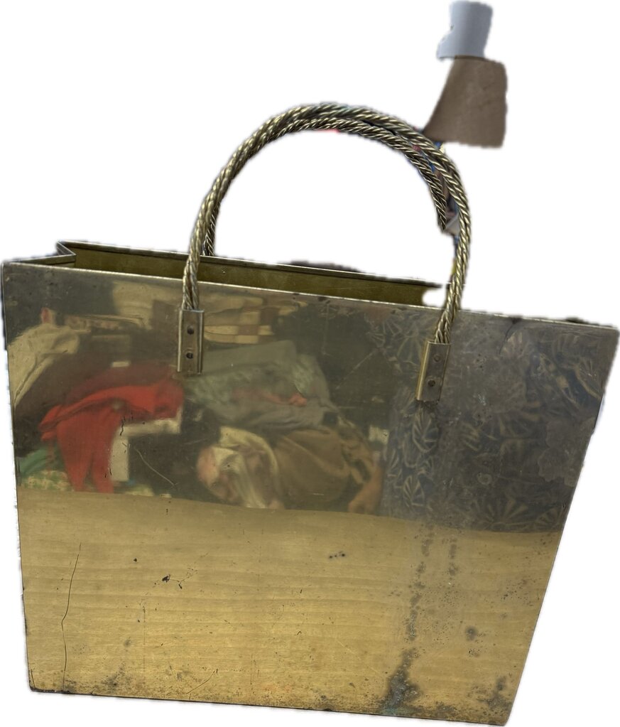 MCM BRASS SHOPPING BAG MAGAZINE HOLDER