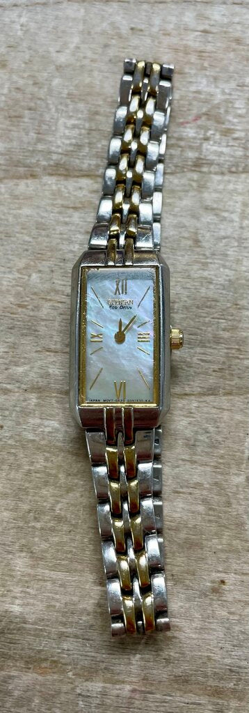CITIZENS MOTHER OF PEARL 2 TONE WATCH