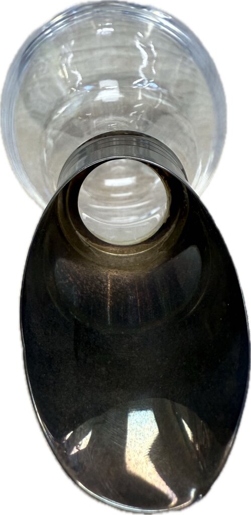 VINTAGE DUCK SHAPED DECANTER WITH STERLING TIP