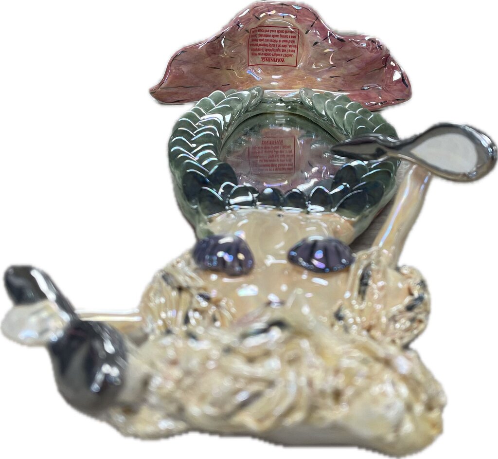 MERMAID MIRROR VINTAGE BLUE SKY CERAMICS HEATHER GOLDMINC 15.5"