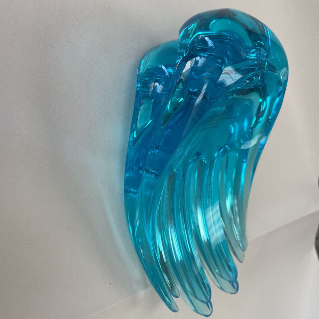 CLEAR BLUE SALAD SERVING TONGS