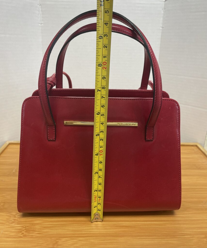 VINTAGE RED ST JOHN PURSE