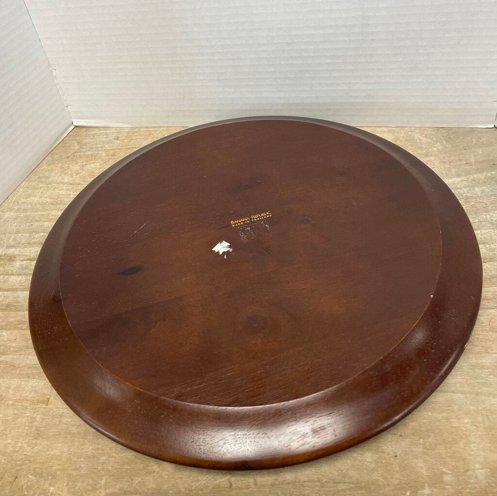 BANANA REPUBLIC WOODEN PLATE CHARGER SET OF 2