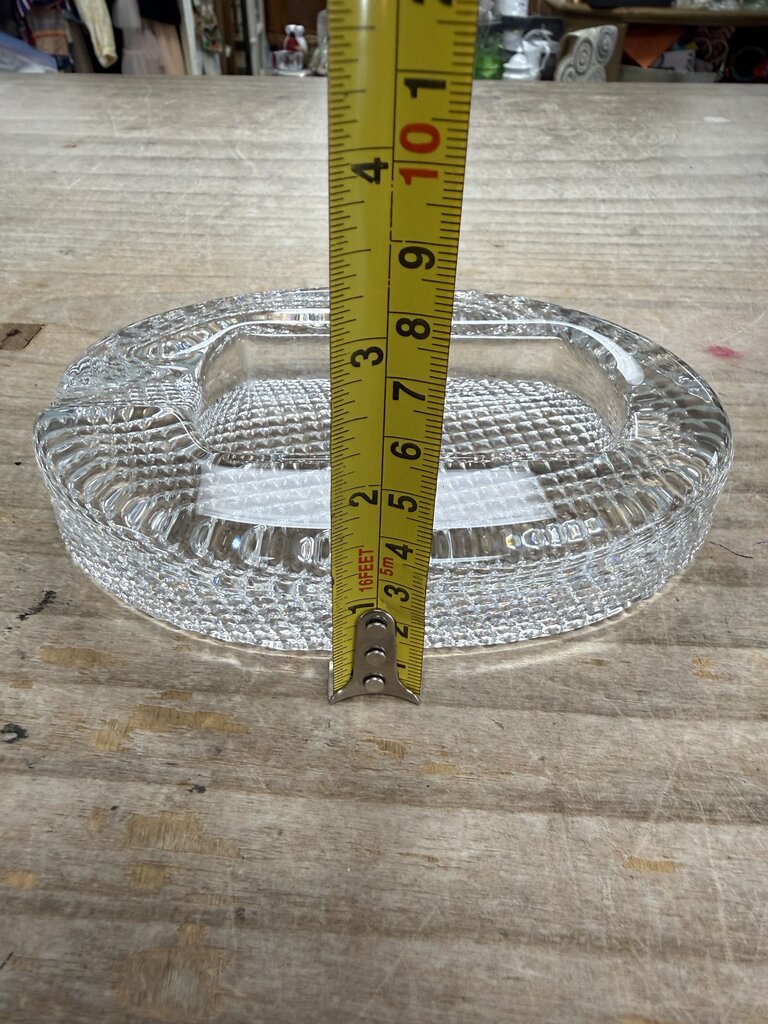 COMOYS OF LONDON GLASS CIGAR ASHTRAY