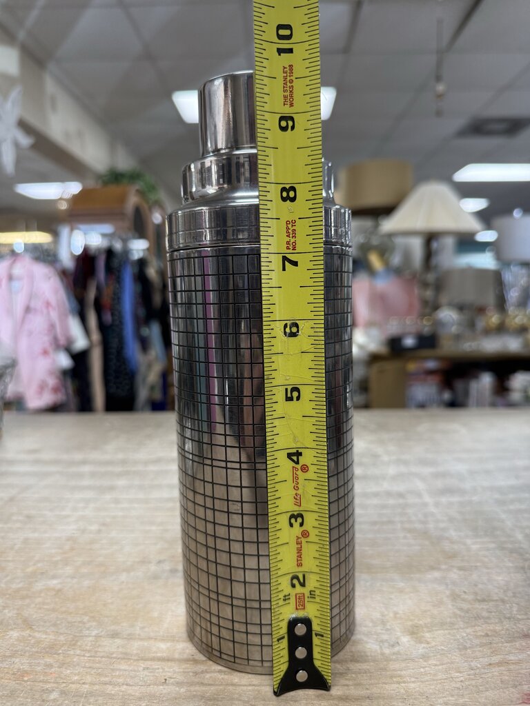 STAINLESS ALMO NEW YORK RETRO COCKTAIL SHAKER