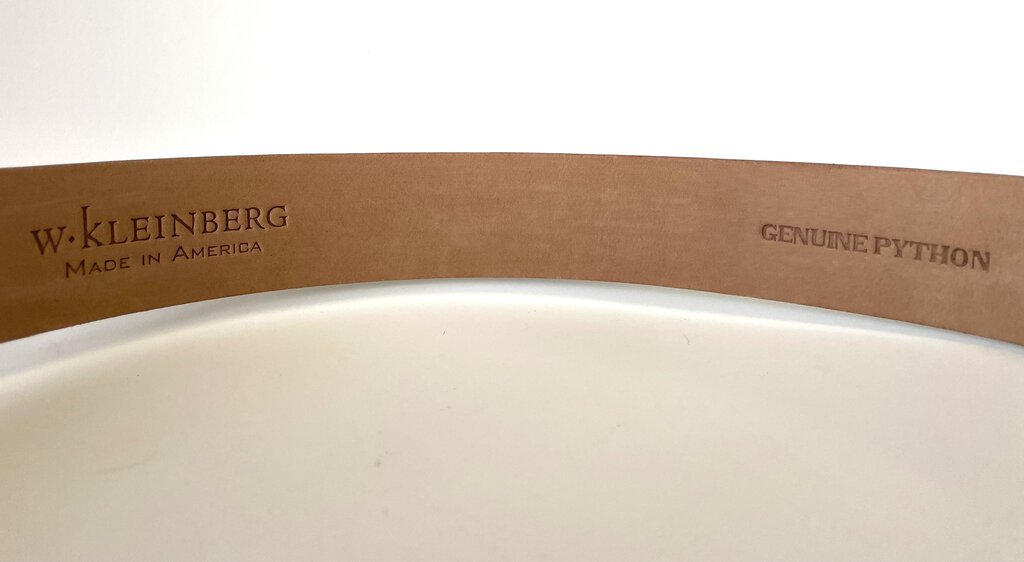 W. KLEINBERG PYTHON BELT