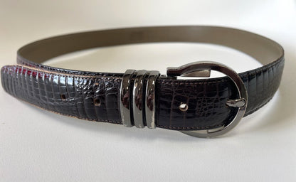 VINTAGE AVANTI CROC PRINT BELT