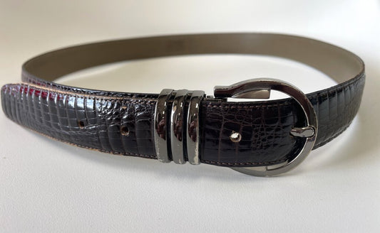 VINTAGE AVANTI CROC PRINT BELT