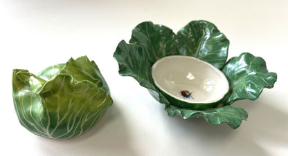 DIDIER GARDILLOU PORCELAIN LETTUCE FORM BOX