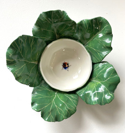 DIDIER GARDILLOU PORCELAIN LETTUCE FORM BOX