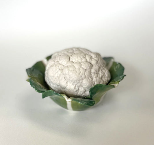 DIDIER GARDILLOU PORCELAIN CAULIFLOWER FORM BOX