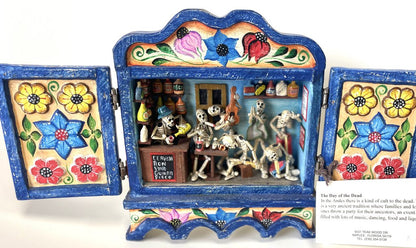 SIGNED NICARIO JIMENEZ DAY OF THE DEAD SHADOW BOX