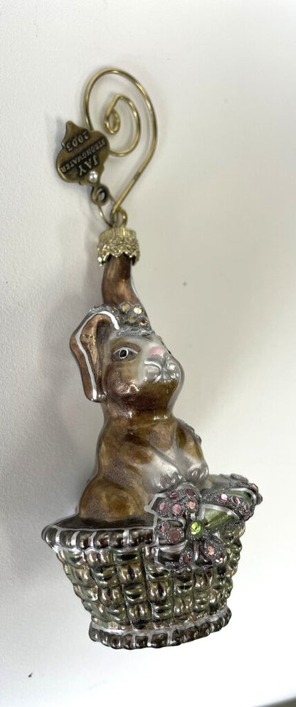 JAY STRONGWATER BUNNY ORNAMENT