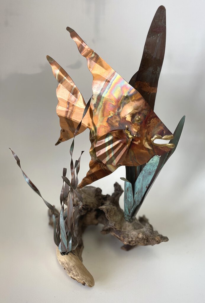 COPPER FISH AND DRIFTWOOD