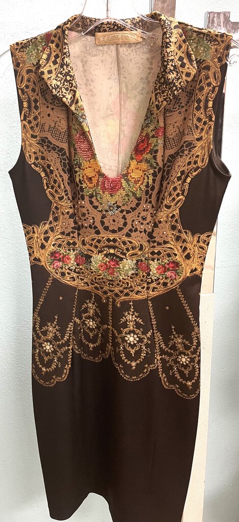 MICHAL NEGRIN DRESS WITH SWAROVSKI CRYSTALS SIZE SMALL