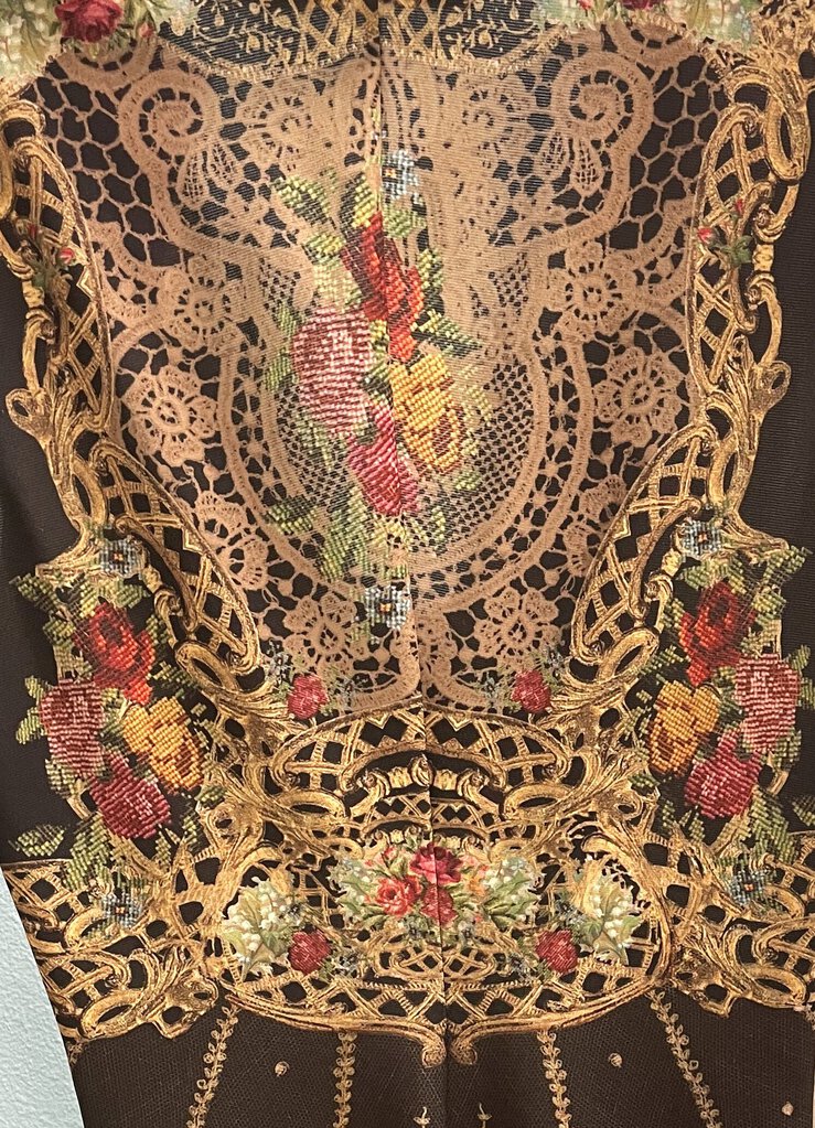 MICHAL NEGRIN DRESS WITH SWAROVSKI CRYSTALS SIZE SMALL